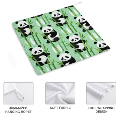 Panda Bamboo, Quick Dry Hand Towel with Hanging Loop for Gym | Absorbent Microfiber Bathroom Towel, Fast Drying Kitchen Towel, Soft Wash Cloth for Pool Bath Shower Fitness Travel, 12 Inch - size: 1PCS
