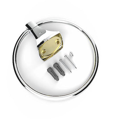 Hand Towel Holder for Bathroom Kitchen Polished Chrome Towel Ring Towel Hanger Stainless Steel and Zinc Alloy Wall Mount - color: Polished Chrome