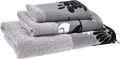 Zahari Home Erica Bathroom Towel Set - 3 Piece Modern Decor Grey Towel Set - color: Erica, style: 3 Piece Towel Set