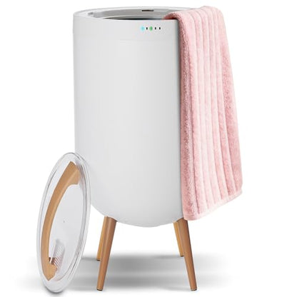 Towel Warmer, 25L Towel Warmer Bucket for Bathroom - Speaker & Ambient Light, Adjustable Timer, Auto Shut-Off, Fits Up to Two Large 40x70 Towels, Blanket Robes Pjs, Ideal Gift