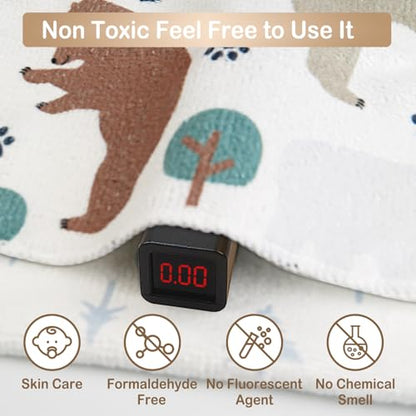 softan Baby Washcloths, 24Pack Baby Wash Cloths Extra Soft & Ultra Absorbent, Baby Towels Face Towel Unisex for Boys Girls Face & Body, Washclothes Gentle on Sensitive Skin, 9''x 9'' Bear - color: Bear