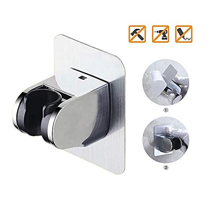 RV & Camper High Pressure Handheld Shower Head with Pause Button | 3 Spray Modes with ON/OFF Switch, Detachable Dog Shower Attachment, Drill-Free Pet Shower Wand with Bracket & Hose, White - color: White