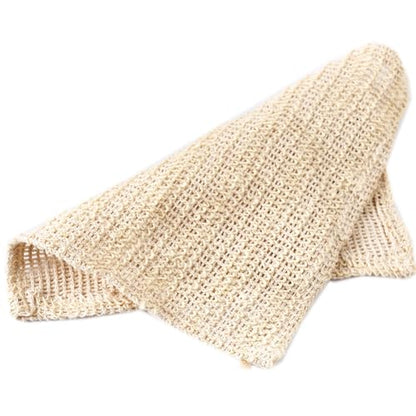 2 Pack Cotton Linen Body Exfoliating Washcloths, 25 x 25cm Bath Body Scrub Foaming Square Towel Cloth.