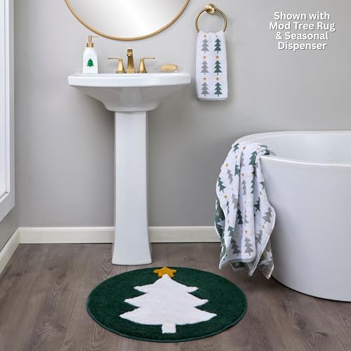 SKL Home Christmas/Winter Multi Trees Bath Towel, 100% Cotton, Multi | 500 GSM. Soft & absorbent. Reversible jacquard pattern. Great for holiday gifting. - color: Multi Trees, style: Bath Towel