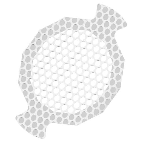 25 Pack, Disposable Shower Drain Hair Catcher Mesh Stickers, Disposable Hair Drain Catcher.(White,4.1inch), Hc2-4.1inRound-25