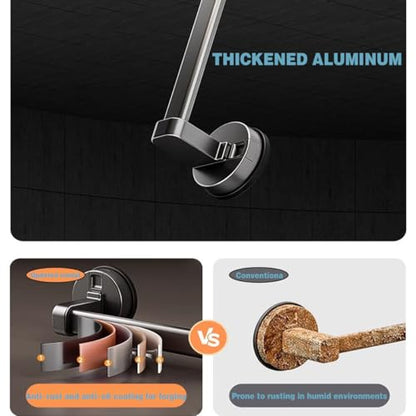 Suction Cup Grab bar for Shower，Suction Cup Shower Grab Bars,11.8″, 2-Pack | No drilling, no glue damage to walls. Simply press to lock the suction cup, easy to install and reposition whenever you want - color: Gray 30cm 2pcs