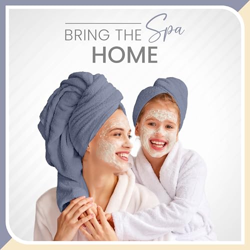Martex 6-Piece 100% Ringspun Cotton Towel Set, Heather Blue | Quick Dry, Super Absorbent & Soft, Lightweight, 2 Bath, 2 Hand, 2 Wash Cloths - color: Heather Blue