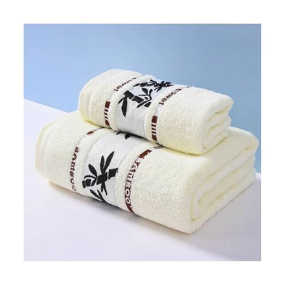Quick Dry Bamboo Fiber Bath Sheets Soft Absorbent Thick Bath Sheets Washable Quick Drying Large Bath Towel 55.1x27.5in Lightweight - color: White