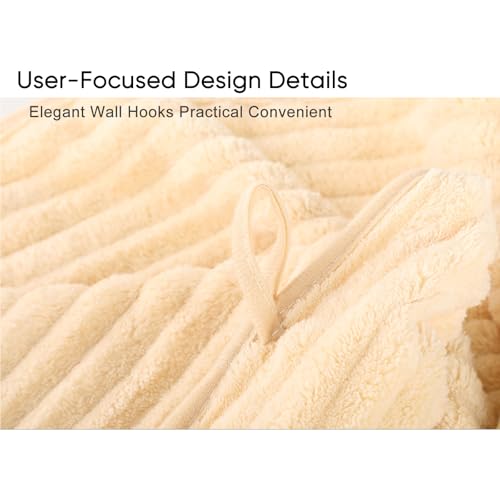 Luxury 4-Piece Quick-Dry Bath Towel Set 27.5X 55 Inches – Ultra Soft Microfiber for Bathroom, Bar, Pool, Gym & Travel – Elegant Twill Design - color: 4beige