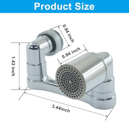 1080° 2 Mode Splash Swivel Faucet Extender, 2pcs | Robotic Arm Design, Kitchen Adapter, Multifunctional Sink Filter Extension, Bathroom/Kitchen Sink