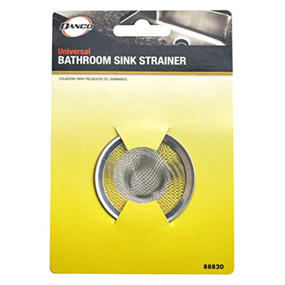 Danco Lavatory Sink Mesh Strainer, 2 in, Stainless Steel (88820) - size: 2-1/2-Inch, style: Bathroom Sink Strainer (1 Pack)