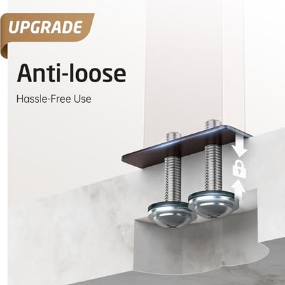 KES Bronze Standing Towel Rack with Weighted Marble Base, Towel Rack Stand | 2-Tier Bath Towel Holder, Holds Bath And Hand Towels, Anti-Slip Pads, Bathroom Floor, No Drilling, 18/8 Stainless Steel - color: Bronze, size: 33” H (2-tier)