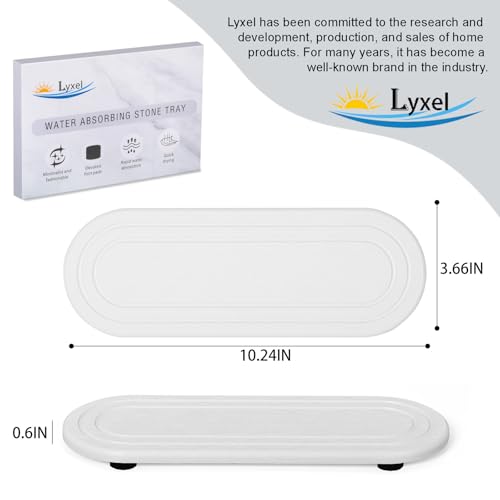 2PCS Water Absorbing Stone Tray, Fast Drying Diatomite Stone Sink Tray, Water Absorbent Diatomite Coasters, Stones Soap Trays for Kitchen Sink, Bathroom Counter Hand Soap Dish & Holders - color: 2pcs 21×10cm White Oval