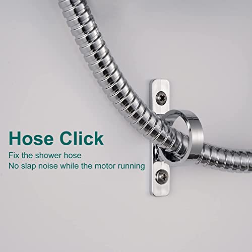 RV Shower Head with Hose, High Pressure 5 Mode Shower head Replacement, Showerheads for RV/Campers, Travel Trailer, Motorhome for Water Saving, Handheld Shower Head Holder and Hose, On Off Switch - color: Premium Chrome