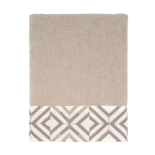 Avanti Linens - Hand Towel, Soft & Absorbent Cotton (Harlow Collection, Linen) - color: Linen, size: Hand Towel