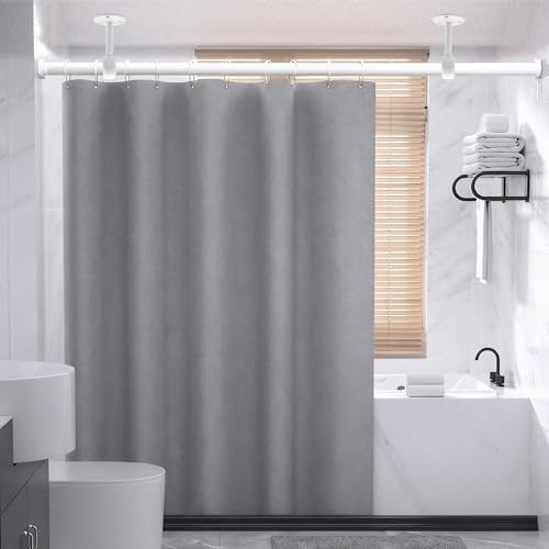 Alise Curtain Rod Holder Bracket 1''Dia,Closet Rod Holders Wall Mount,4 Pcs | Ceiling Mounted Curtain Rod Flange Brackets,Ceiling Curtain Rods Brackets,for Bathroom Curtain,Stainless Steel,White Finish - color: White Finish, size: 25mm/1-Inch Dia.