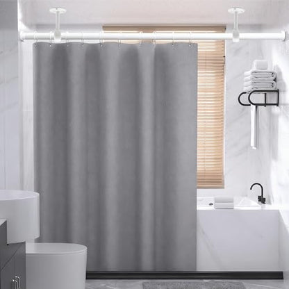 Alise Curtain Rod Holder Bracket 1''Dia,Closet Rod Holders Wall Mount,4 Pcs | Ceiling Mounted Curtain Rod Flange Brackets,Ceiling Curtain Rods Brackets,for Bathroom Curtain,Stainless Steel,White Finish - color: White Finish, size: 25mm/1-Inch Dia.