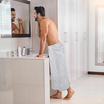 Utopia Towels Luxurious Jumbo Bath Sheet 2 Piece, 600 GSM, 35 by 70 Inches, 100% Ring Spun Cotton, Highly Absorbent and Quick Dry Extra Large Bath Towel, Super Soft Towel, Silver - color: Silver, size: 2 Piece Bath Sheet