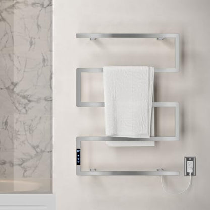 Swiss Madison Voltaire 5-Bar Electric Towel Warmer Heated Towel Racks for Bathroom in Chrome - color: Chrome