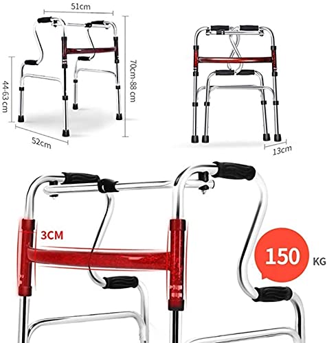 Rollator Grab Bars for Bathroom, Folding Toilet Safety Surround Frame, Elderly Adjustable Aluminum Alloy Bathroom Anti-Slip Rail Handrai