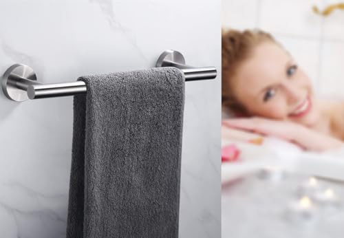 12 Inch Towel Bar 2 Pack for Bathroom 9/12/16/24/28/33 Inch Kitchen Hand Towel Holder Brushed Nickel Stainless Steel 304 RUSTPROOF Wall Mount Towel Rod 2 of Pack (2, Brushed Nickel, 12 Inch) - color: Brushed Nickel, size: 12 Inch