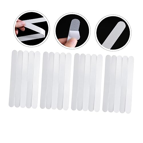POPETPOP 4 Sets Strong Adhesive Slip Bathroom Strips Non Skid Tape for Floors Stairs and Bathtubs Safety for Preventing Slips and Falls