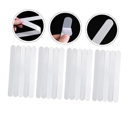 POPETPOP 4 Sets Strong Adhesive Slip Bathroom Strips Non Skid Tape for Floors Stairs and Bathtubs Safety for Preventing Slips and Falls