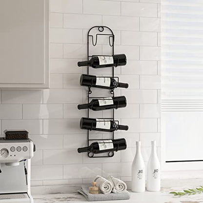 Towel Racks for Bathroom Wall Mounted Metal Wine Rack Towel Shelf Towel Holder for Bath Black - color: Black