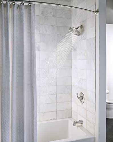Moen DN2160BN 54 to 72-Inch Adjustable Length Curved Shower Rod, Brushed Nickel