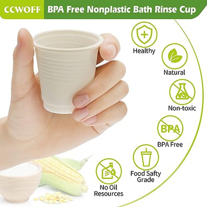 500P 3OZ Bathroom Cups for Bathroom Eco Friendly Biodegradable Compostable Cup Mini Small Disposable Mouthwash Cups for Bath Rinse for Drinking Washing Taster Cup - size: ECO(500 pack)
