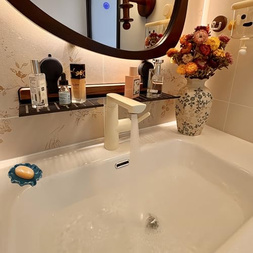 Ceramic Soap Dish Self-Draining Lotus Leaf Soap Holder Soap Saver for Bathroom,Kitchen,Sink,Bathtub(Green) - color: Green