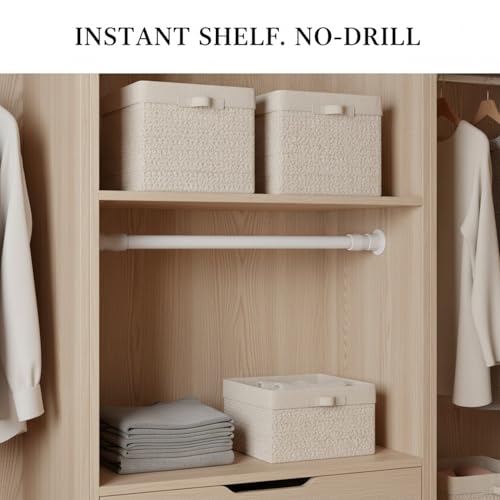 Adjustable Telescopic Cabinet Shelf, Tool-Free Under Sink Organizer Rack, Carbon Steel and PP Plastic Storage Solution for Kitchen and Bathroom - size: 9.06 x 0.51 x 0.39 in