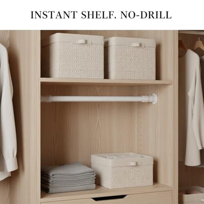 Adjustable Telescopic Cabinet Shelf, Tool-Free Under Sink Organizer Rack, Carbon Steel and PP Plastic Storage Solution for Kitchen and Bathroom - size: 9.06 x 0.51 x 0.39 in