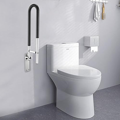 Foldable Toilet Grab Bar 23.6 inch, 120kg Capacity, Wall Mounted Toilet Safety Support for Handicap Elderly Seniors Disabled, Handicap Safety Rail Bathtub Grab Bars Rails