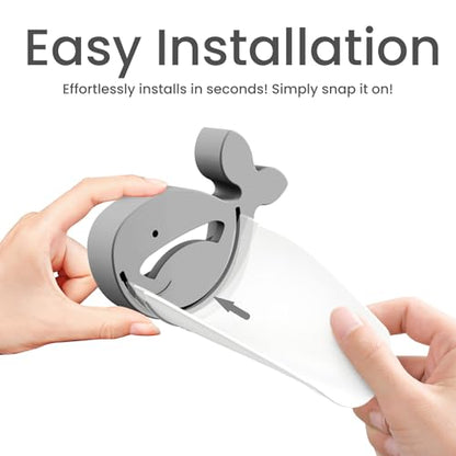 Faucet Extender for Toddlers, Gray, 2 Pack | Kitchen and Bathtub Sink, Universal Sink Handle Extenders, Fun Hand-Washing, For Babies, Toddlers and Kids