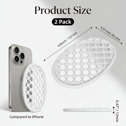 2 Pack White Silicone Soap Dish, Self Draining Non-Slip Soap Holder, Bar Soap Saver Pad for Shower, Bathtub, Bathroom & Kitchen (White) - color: White