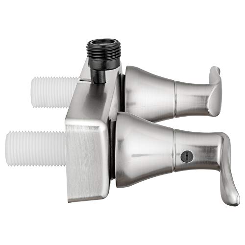 Dura Faucet DF-SA100LH-SN RV Shower Valve Diverter (Satin Nickel) | RV shower valve diverter - switches spout to shower head. Brushed Satin Nickel finish. - color: Brushed Satin Nickel