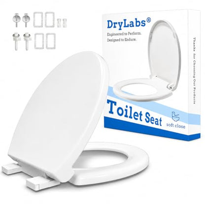 Round Toilet Seat 16.5" | Soft Close, Durable PP Toilet Seat, Easy Installation & Removal, Fits Most Toilet Bowls - size: Round Standard 16.5"