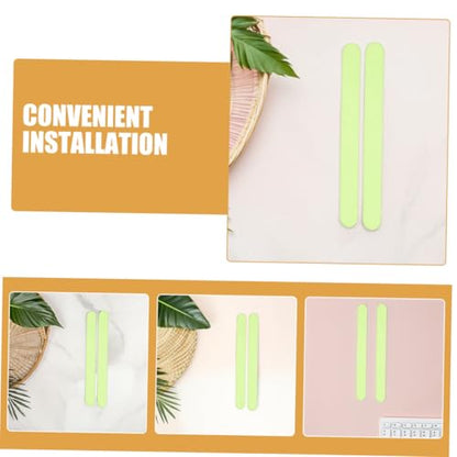 INOOMP Luminous Anti-Slip Shower Strips Waterproof Bathtub Stickers Safety Tape for Elderly, 12 Pieces 2x20cm Non-Skid Bathroom Flooring Tape