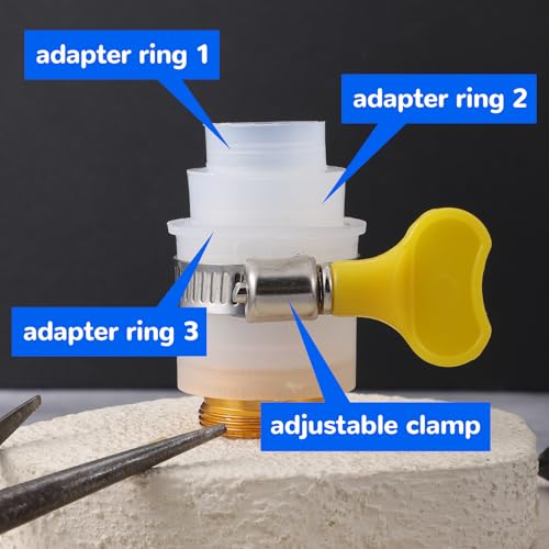 2 Pcs Faucet Hose Adapter, Kitchen Sink Faucet Adapter to Garden Hose Compatible with Multi-Water Filters, with 14-24mm Inner Diameter