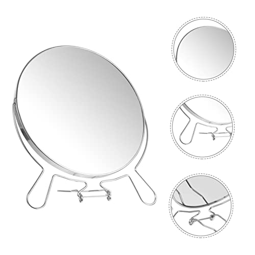 Double-Sided Rotating Makeup Mirror Stand Reflection for Shaving and Cosmetics Frame for Elegant Vanity Decor