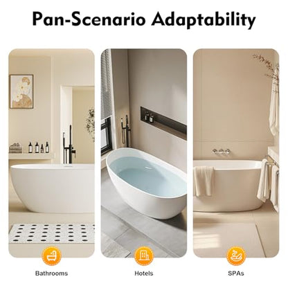 Bath Pillow for Tub, Full Body Bathtub Mat with Pillow, Portable Breathable Foaming Bathtub Cushion, Neck and Back Support, Relaxing Spa Bath Pillow and Mat
