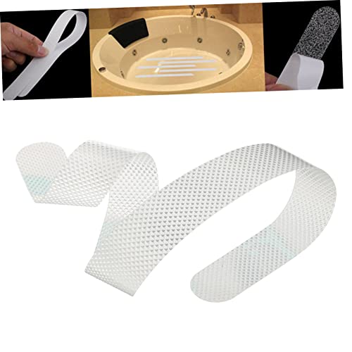VOSAREA 36pcs Bathroom Decor Non-Slip Tape Strips Adhesive Bath Treads Slip Shower Mat for Tub Stairs and Floors - size: 38X2cm