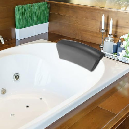 Non-Slip Bath Pillow for Bathtub with Suction Cups, Tub Pillow Head Neck Support for Soaking, Bathroom Bath Cushion Accessory