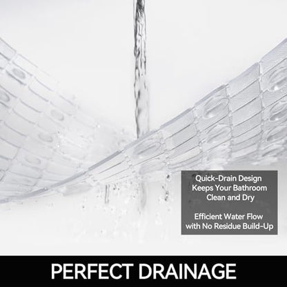 Hargiis Non-Slip Bathtub Mat, Anti Slip Shower Mat, Fast Drying Bathtub Mats, Foot Scrubber Mat, Anti Slip Mat for Tub, Floor, Bathroom, Kitchen, Home, Hotel (Clear 32"×15") - color: Clear