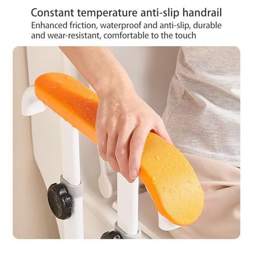 Toilet Safety Frame with Padded Arms & Adjustable Height Toilet Safety Rails for Seniors Support Rails Toilet Handles for Elderly and Disabled Easy-Clamp Installation