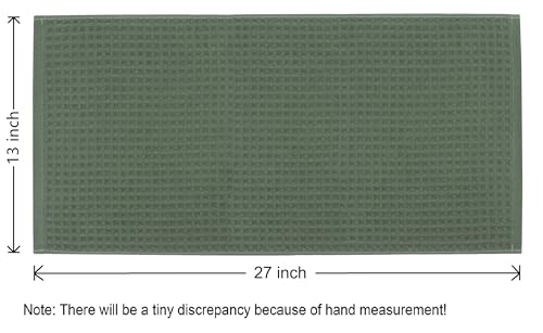 Mia's Dream Cotton Bathroom Hand Towels Set,3 Pack,13" x 27",Olive Green | Quick Drying Hand Towels for Bathroom & Kitchen, Thin Bath Towels and Washcloths Sets, Soft Face Towels - color: Olive Green (Hand Towel：13" X 27")