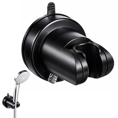 Suction Cup Shower Heads Holder Adjustable Shower Heads Holder Removable No-Drill Wall Mount Wide Angles Adjustable Bathroom Suction Cup Handheld Showers Bracket