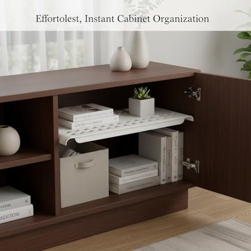 Adjustable Telescopic Cabinet Shelf, Tool-Free Under Sink Organizer Rack, Carbon Steel and PP Plastic Storage Solution for Kitchen and Bathroom - size: 4.72 x 9.84 x 0.79 in