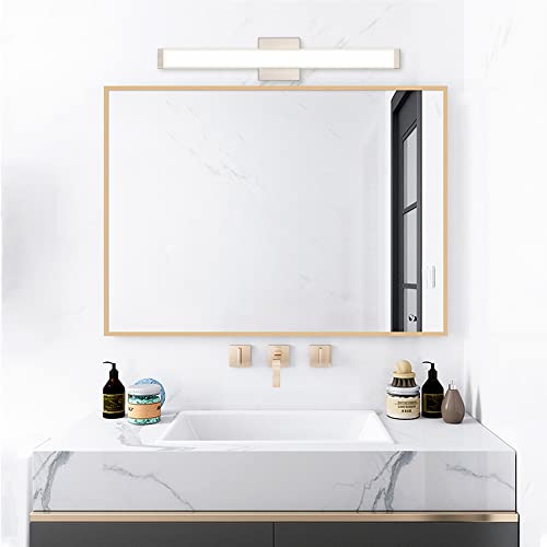 24" LED Vanity Light, 14W 5CCT Dimmable, Brushed Nickel | Wall Bar Light, Rust & Moisture Resistant, Dimmable 2700K-5000K, Energy-saving, moisture-proof, Dresser Bathroom over Mirror - color: Brushed Nickel, size: 24 inch 5CCTDimmable